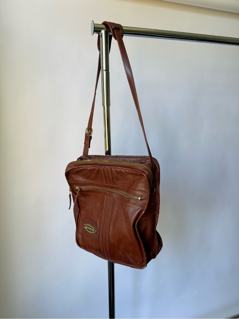 Leather Crossbody Bag in Brown - Classic Men’s Shoulder Bag